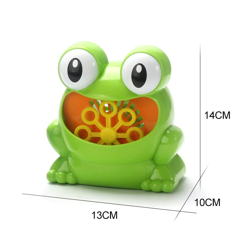 New Cute Frog Automatic Bubble Machine Gun Soap Bubble Blower Outdoor Kids juguetes brinquedos Toy for Children Gift