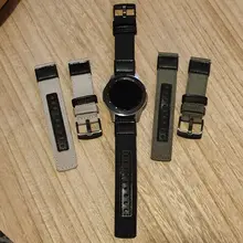 Correa para Samsung Galaxy watch 3 46mm banda gear s3 Frontier nailon clásico 22mm 20mm correa de nailon tejida para muñeca 20mm 22mm