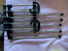 Estante de almacenamiento multifuncional 5 en 1 para pantalones, estante para armario, organizador de ropa de acero inoxidable