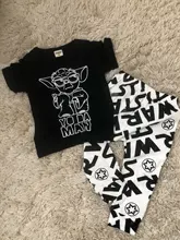 Conjunto de ropa de algodón para recién nacido, camiseta de manga corta con estampado de letras, pantalones informales, trajes para niños pequeños