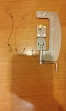 1pc escamosa gancho de pesca de acero inoxidable de nudos de corbata de lazo de Tyer Kit de herramientas de la línea de pesca del atador atar herramienta de pesca