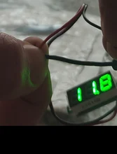 0,28 pulgadas rojo azul Digital Mini pantalla LED módulo DC2.5V-30V DC0-100V del voltímetro del probador de voltaje medidor de contador de Panel de coche de la motocicleta