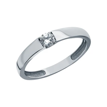 

Silver ring with cubic zirconia sunlight sample 925