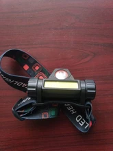 LED Headlamp Magnet-Headlight Battery-Suit Work-Light Fishing Waterproof Camping COB