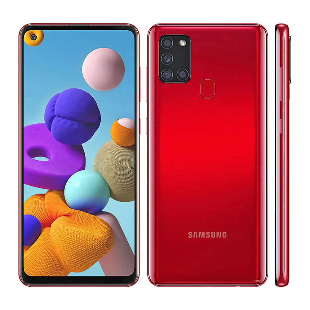 Original Samsung Galaxy A21s A217F Mobile Phone Octa core 6.5" Quad Camera 48MP 4G Android Fingerprint ROM 4GB 64GB Dual SIM apple refurbished iphone