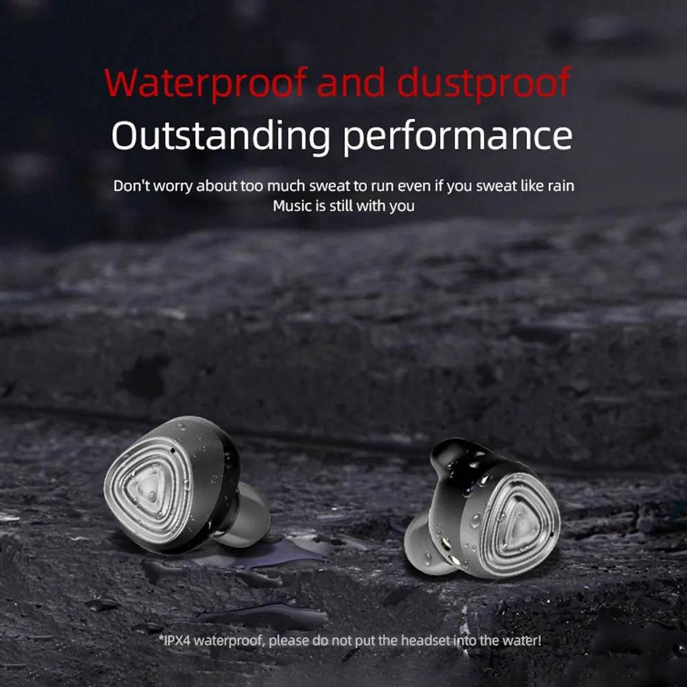 D06 Водонепроницаемая гарнитура беспроводные наушники Bluetooth наушники высокое качество звука для iPhone 11 7 Интеллектуальные Bluetooth наушники
