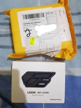 LEXIN-Intercomunicador con bluetooth 5,0 para casco, auriculares resistentes al agua de 1200m para 2 conductores de 6 colores, modelo LEXIN ET COM, 1 unidad