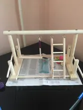 Parrot Standing Training Frame Bird Playground with Food Tray Pet Supplies PXPC