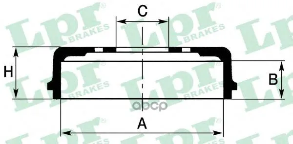 Барабан Тормозной Hyundai Accent 94-00/Atos 98- Lpr 7d0463 Lpr арт. 7D0463