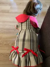 Dress Costume Dog-Puppy-Clothes PET PETCIRCLE Small Dog Classic Check Fit Pet-Cat All-Seasons