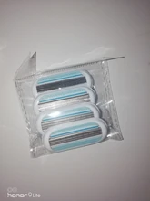 Cabezales de afeitado de 3 cuchillas para mujer, accesorios para el cuidado de la piel, afeitadora corporal, 4 Uds.