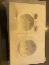 Delviz-Toma corriente con USB estándar para la UE, enchufe de pared con 2 salidas, panel de alimentación CA 110 ~ 250V, de calidad 16A, doble marco, 146x86mm