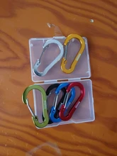 Booms Fishing CC1-ganchos de mosquetón pequeños de acero, accesorios de pesca multiherramienta para acampar al aire libre, 6 uds.