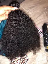 Extensión de pelo rizado Afro, 1-2-3-4, oferta de extensiones de cabello humano Remy, Color Natural, 100%, 8-20 pulgadas