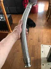 Tri-clamp-x-19/25/32-/.. Soft-Tube 1500 304-Stainless-Steel Homebrew OD for 700 1000