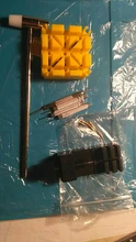 11 unids/set ver enlace para la banda hendidura Correa pulsera Extractor de pasadores de cadena regulador Kit de herramienta de la reparación para hombres reloj de las mujeres