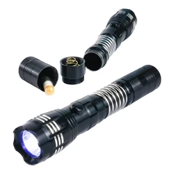 Pilulier discret dissimulé comme une lampe de poche LED entièrement fonctionnelle avec compartiment Secret, conteneur de rangement discret 