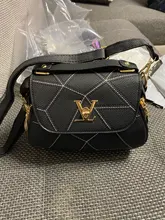 Bolso de mano de cuero con solapa en V para mujer, bandolera de marca de lujo, famosa bolsa de mano, 2019