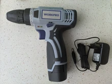 WORKPRO-Destornillador eléctrico inalámbrico 12V, mini controlador de potencia inalámbrico, batería de iones de litio CC de 3/8 pulgadas, 2 velocidades