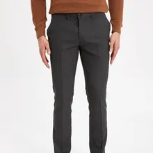 Дефакто мужские брюки темного цвета мужские Смарт повседневные длинные брюки Средняя Талия Брюки карго для осени Winter-K7525AZ18CW