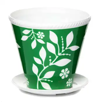 

Kashpo with pallet Provence 1,5 L (White-Green)