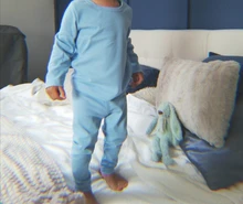Chico camiseta pijamas ajustados conjunto niños niñas pijamas Top y pantalón Unisex niño ropa de dormir