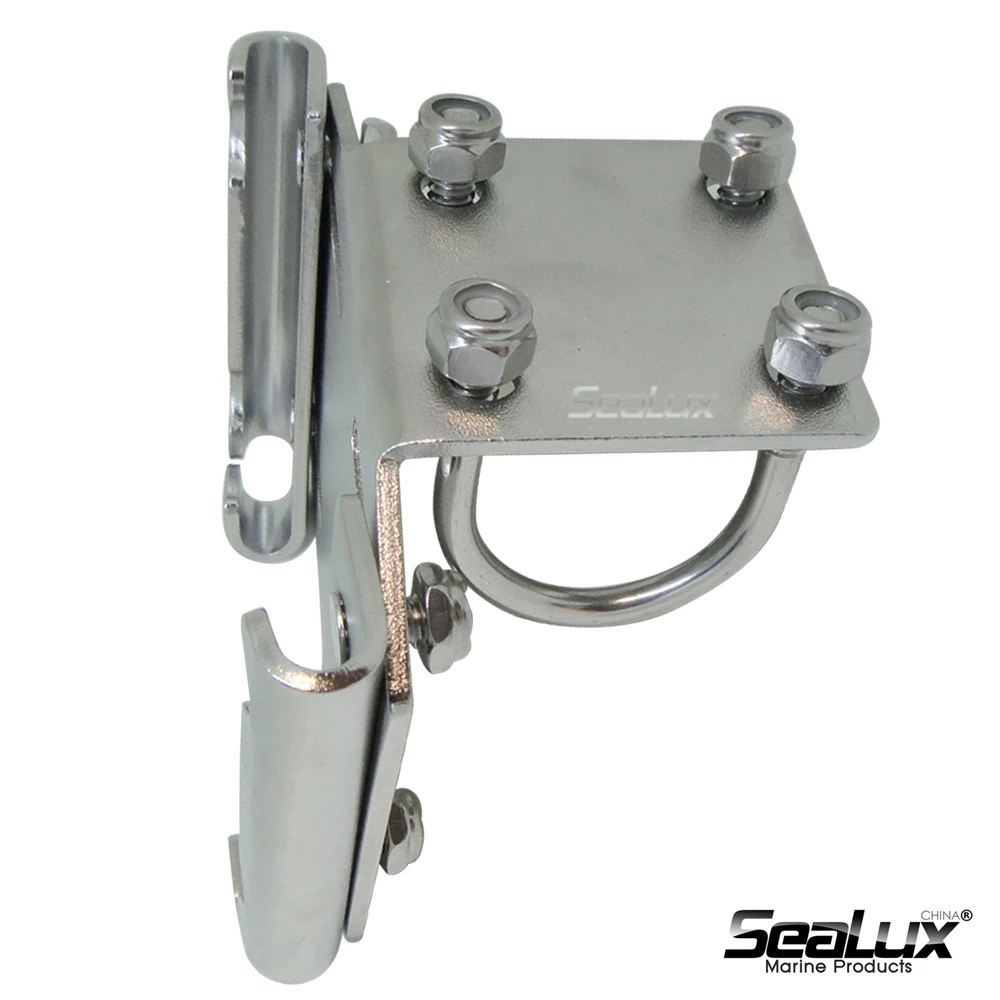 Small Rail mount Anchor brackets for horizontal rails for round tube and square tube Marine grade SS304 Boat Accessories