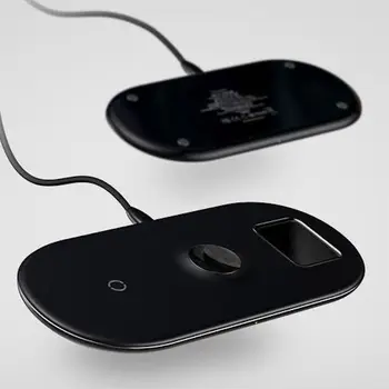 

Беспроводное зарядное устройство Baseus Smart 3in1 Wireless Charger For Phone+Watch+Pods（18W MAX）Black (WX3IN1-C01)