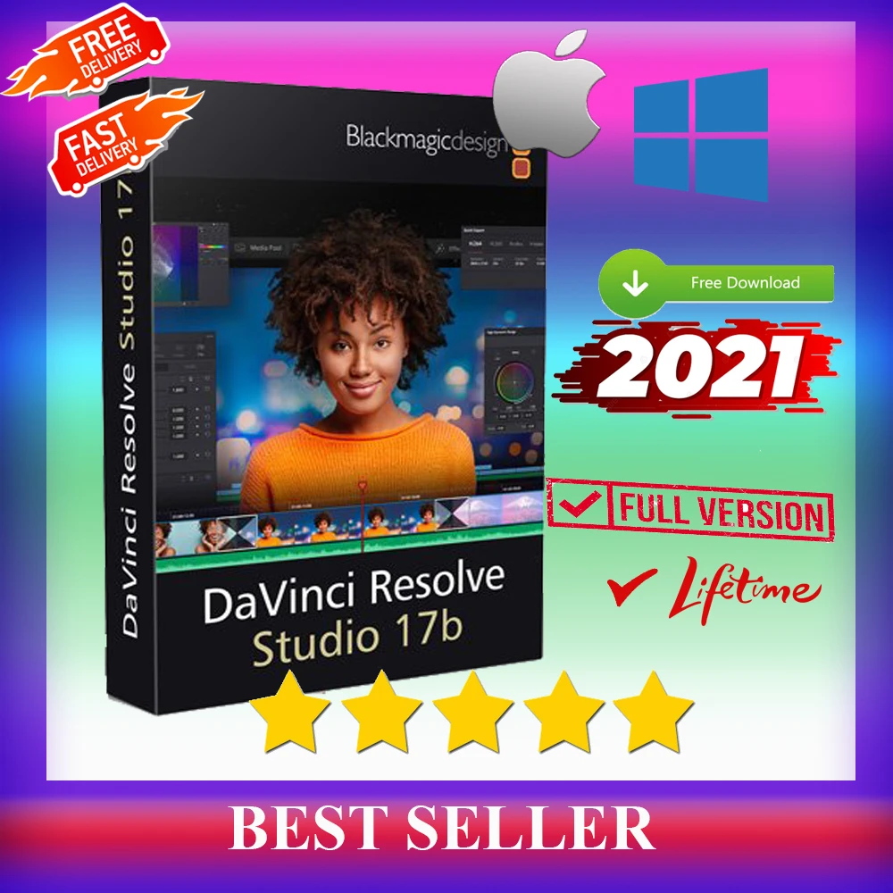 DaVinci Resolve Studio 17 2021| 2021, versión completa, para Windows y mac