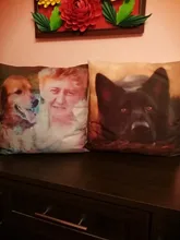 Picture Here Print Pet Personal Life Photos Customize Gift Home Cushion Cover Pillowcase