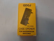 Llave para mesa de dos garras para reloj, cubierta trasera, herramienta abierta, llave removedora Rectangular ajustable, Kit de reparación de reloj