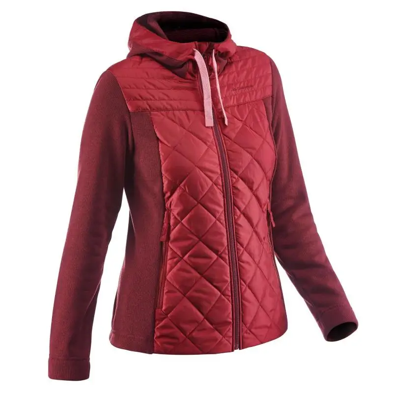 ТОЛСТОВКА ДЛЯ ПОХОДОВ NH100 ЖЕН. QUECHUA Decathlon - Цвет: Бордо