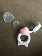 Chupete de silicona con dibujos de cerdo para bebé, de 3 tamaños mordedor de frutas y verduras, 1 unidad