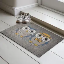 Дверной коврик-Дверной Коврик для помещений-Дверной матовый резиновый матовый-Дверной Коврик для помещений | Ночная Сова 45X70 см