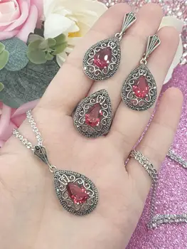 

Set silver jewelry 925 sterling silver with Pearl