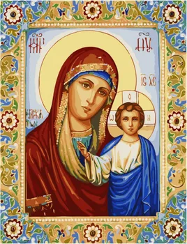 

Painting by numbers GX 34495 Kazan icon of the Virgin 40*50