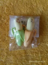 Goma de borrar con motivos frutales para niños, lápiz con motivos frutales, 2 uds.