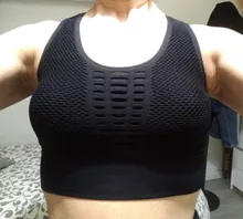 F.DYRAA 2020 Sujetador deportivo sin costuras superior Fitness mujeres Racerback Running Crop tapas entrenamiento acolchado Yoga Bra alto impacto Activewear