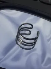 Conjunto de anillos circulares de Metal para mujer, Hiphop/Rock, accesorios de dedo abiertos, anillo de cola de Color plateado, regalo de joyería