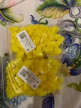 Tazas de tinta de plástico transparente para maquillaje permanente, accesorios de copa de Color para tatuajes, 100 Uds.