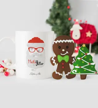 

Personalized Christmas Theme Mug and Handmade Royal Icing Cookie Set-10