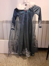 Vestido de princesa Elsa para niñas, vestidos de Cosplay, disfraces de nieve para niños, vestido de princesa, bata Infantil