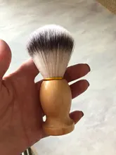 1PC profesional de los hombres brocha de afeitar con mango de madera de Nylon puro para hombres de limpieza de máscara cosméticos herramienta