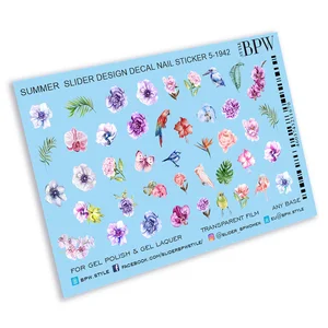 Слайдер-дизайн Летний микс 3, BPW.style, водные наклейки на ногти, sd5-1942