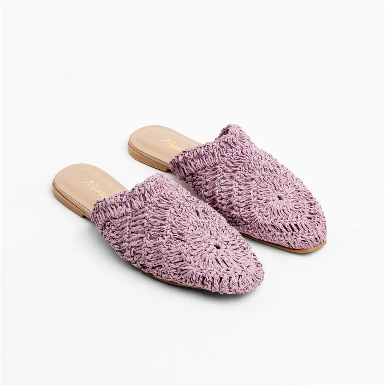 

Knit Belt Pearl Detail Women Slippers jewelry accessory fashion home handmade