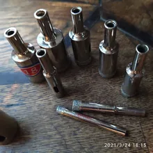 Juego de brocas con revestimiento de diamante Hss, brocas de perforación para azulejos, mármol, vidrio y cerámica, herramientas eléctricas de 6mm-30mm, 10 Uds.