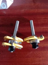 LAVIE 2 pcs 8mm Shank Tongue & Groove Joint Assemble Router Bits T-Slot Milling Cutter