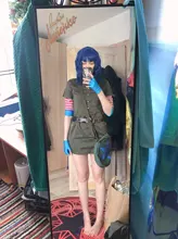 MSIWIGS-Peluca de pelo corto ondulado para mujer, pelo sintético Bob, púrpura, rojo, verde, marrón, azul y negro con explosión para niña