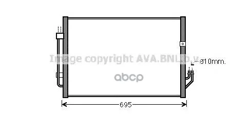 Радиатор Кондиционера Nissan: Murano(Z51) 3.5/3.5 4x4 07- Ava арт. DN5331