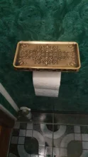 Rack-Accessory Toilet-Paper-Holder Bathroom-Storage Antique Tssue Brass YT-1492B